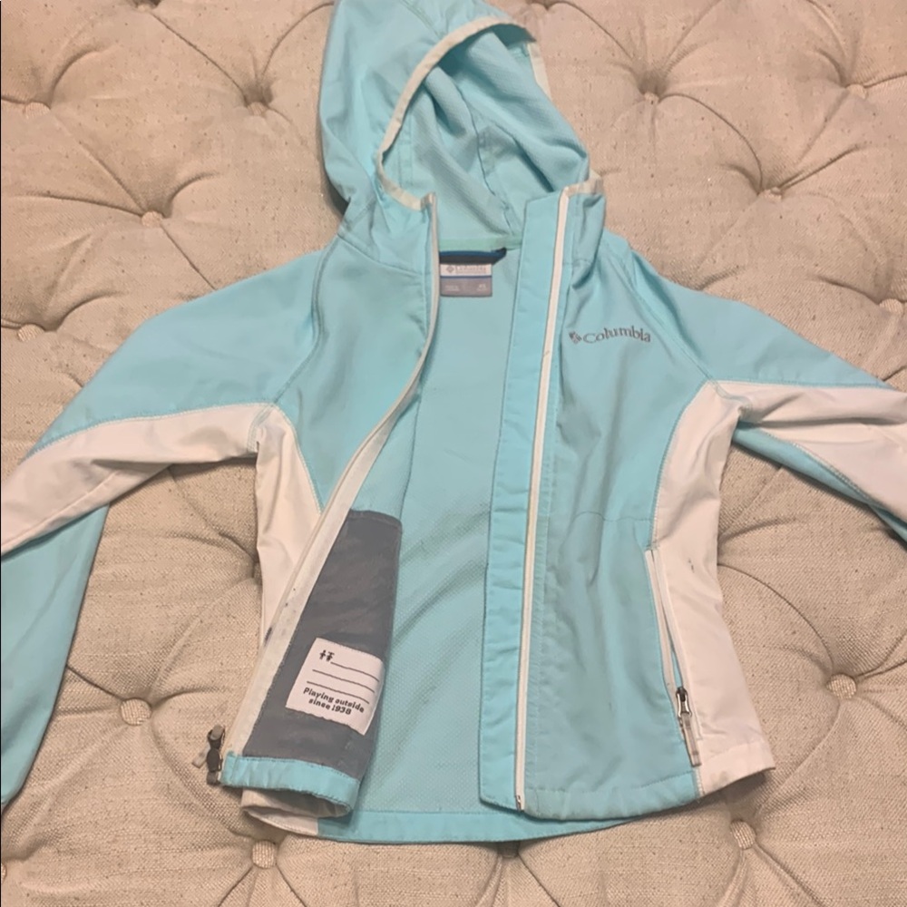 Columbia Light Blue Hooded Jacket